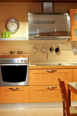 Image showing Metallic kitchen