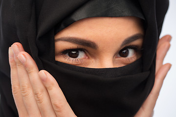 Image showing  close up of muslim woman in hijab 