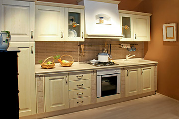 Image showing Vintage kitchen wide