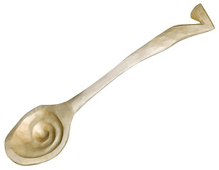 Image showing Wooden Witchcraft Spoon Cutout