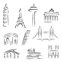 Image showing Famous buildings