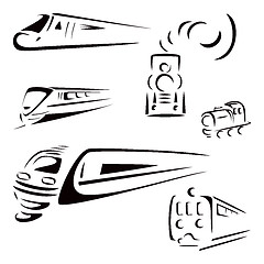 Image showing Train symbols