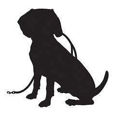 Image showing Beagle Silhouette Leash