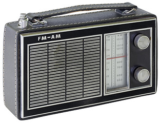 Image showing Black Portable Radio Cutout