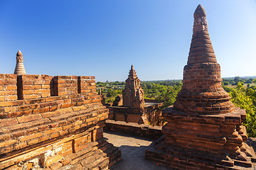 Image showing Bagan buddha tower at day