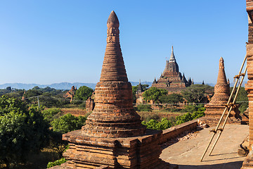 Image showing Bagan buddha tower at day