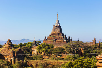 Image showing Bagan buddha tower at day