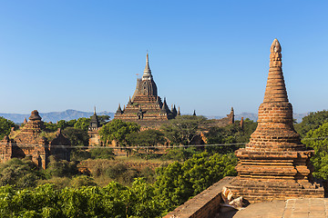 Image showing Bagan buddha tower at day
