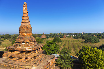 Image showing Bagan buddha tower at day