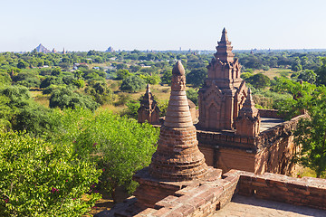 Image showing Bagan buddha tower at day