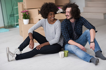 Image showing Relaxing in new house