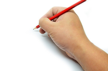 Image showing Hand writing isolated