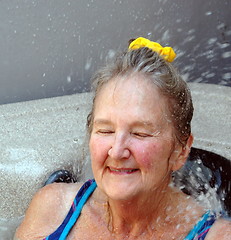 Image showing Hot tub beauty.