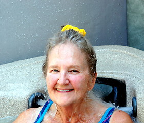 Image showing Hot tub beauty.