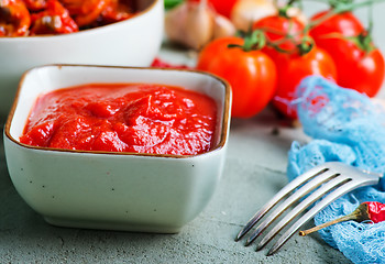 Image showing tomato and sauce
