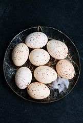 Image showing raw chicken eggs