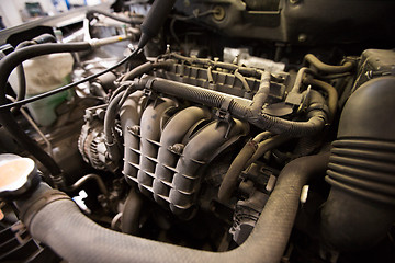 Image showing car engine close up