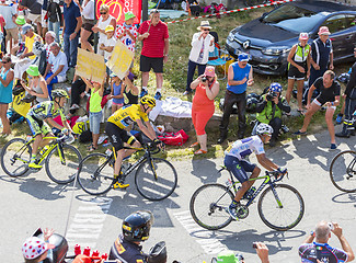 Image showing Group of Favorites on Col du Glandon - Tour de France 2015