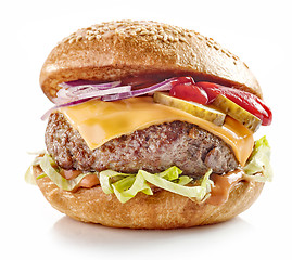Image showing fresh tasty burger