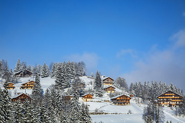 Image showing Wooden Chalets Resort