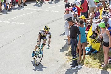 Image showing The Cyclist Steven Kruijswijk on Col du Glandon - Tour de France