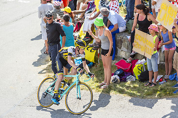 Image showing The Cyclist Steven Kruijswijk on Col du Glandon - Tour de France