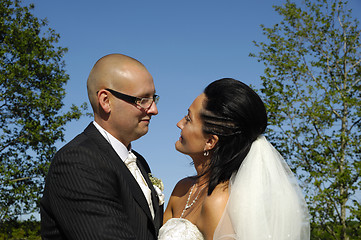 Image showing Bride and groom