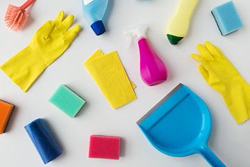 Image showing cleaning stuff on white background