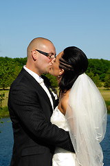 Image showing Wedding kiss