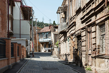 Image showing Old houses in Tbilisi