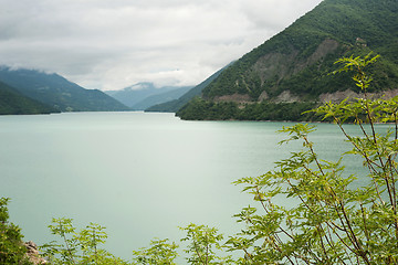 Image showing Zhinvali Reservoir in the mountains