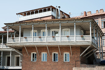 Image showing Old houses in Tbilisi