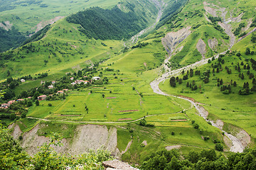 Image showing Mountain slope of the Caucasus