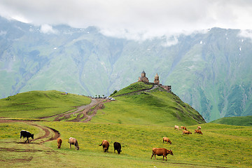 Image showing Trinity Church in Gergeti