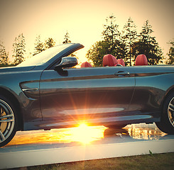 Image showing beautiful modern cabriolet car