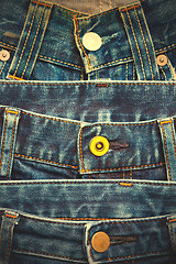 Image showing front of blue jeans