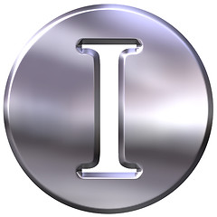 Image showing 3D Silver Letter I