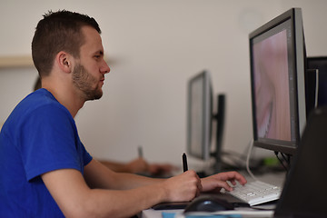 Image showing graphic designer at work