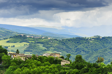 Image showing Typical landscape Marche