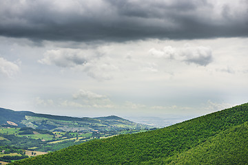 Image showing Typical landscape in Marche