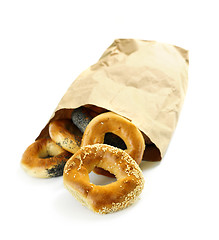 Image showing Fresh bagels