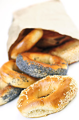 Image showing Fresh bagels