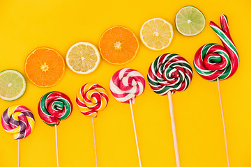 Image showing The colorful candies background