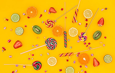 Image showing The colorful candies background