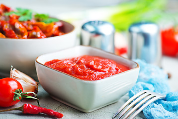 Image showing tomato and sauce