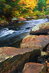 Image showing Fall river landscape