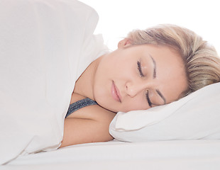 Image showing sleeping woman