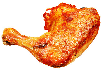 Image showing grilled chicken leg