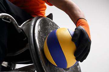 Image showing Sport in a wheelchair Paralympics