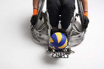 Image showing Sport in a wheelchair Paralympics